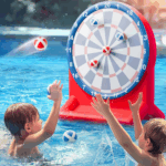 Inflatable Dart Board Pool Toy - Fun Water Games for Kids & Teens, Perfect for Summer Parties & Outdoor Play - Ideal Gift for Ages 6-12, Red - Image 2