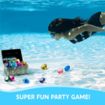 Diving Gems Pool Toys - 16 Colorful Diamond Treasure Set with Pirate Chest for Underwater Fun and Swim Training - Perfect Gift for Kids! - Image 5