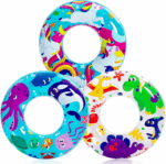 Glitter Donut Pool Float Set - Fun 32.5” Inflatable Tubes for Pool Parties & Donut Celebrations (3 Pack) - Image 7