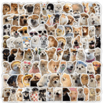 100 Pcs Hilarious Cat Stickers - Adorable Vinyl Memes for Water Bottles, Laptops, Phones & More! - Image 15