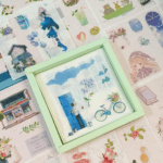 Adorable Kawaii Sticker Set - 100 Sheets of Cute Transparent Cartoon Animals & Flowers for Scrapbooking, Bullet Journals, DIY Crafts, Planners, and More! - Image 7
