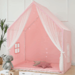 Large Indoor Kids Play Tent with Mat - s Playhouse Castle for Boys and Girls (Grey) - Image 14