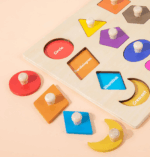 Engaging Wooden Shape Puzzles for Toddlers - Fun Educational Sorter Toy for Preschool Learning! - Image 2