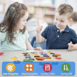 Engaging Wooden Shape Puzzles for Toddlers - Fun Educational Sorter Toy for Preschool Learning! - Image 3