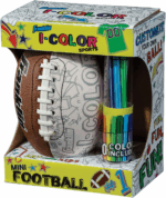 Design Your Own Mini Football or Soccer Ball for Kids - Customizable Colorful Fun with Markers Included!