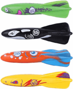 Dive into Fun with  4-Pack Underwater Diving Torpedo Sharks - Perfect Pool Toy for Kids! - Image 8