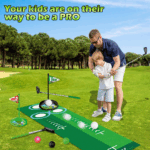 Ultimate Dinosaur-Themed Kids Golf Set with Automatic Ball Return, LED Night Golf Balls, 3 Clubs & Putting Mat - Perfect Indoor/Outdoor Fun for Ages 3-8! - Image 6