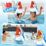 Ultimate Shark Pool Toy for Kids - 3-in-1 Inflatable Float Game with Basketball, Football, and Toss - Perfect Summer Fun for Ages 3-8! - Image 2