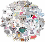 50 Adorable Cartoon Rainbow Cat Stickers - Aesthetic Vinyl for Laptops, Water Bottles, Suitcases & More! - Image 12