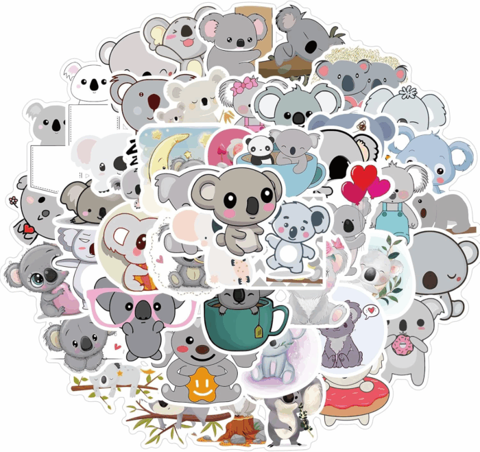 50 Adorable Cartoon Rainbow Cat Stickers - Aesthetic Vinyl for Laptops, Water Bottles, Suitcases & More! - Image 12