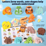Engaging 52-Piece Wooden Alphabet Animal Matching Game for Toddlers - Fun ABC Peg Puzzles for Kids Ages 3-5 - Ideal Preschool Learning Activity! - Image 4