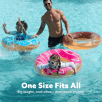 Glitter Donut Pool Float Set - Fun 32.5” Inflatable Tubes for Pool Parties & Donut Celebrations (3 Pack) - Image 4