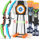 Ultimate LED Bow and Arrow Set for Kids - 2 Pack with 24 Suction Cup Arrows, Target & Quivers - Perfect Indoor/Outdoor Sport Gift for Boys & Girls Ages 4-8! - Image 12