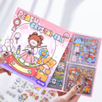 Adorable Kawaii Sticker Set - 100 Sheets of Cute Transparent Cartoon Animals & Flowers for Scrapbooking, Bullet Journals, DIY Crafts, Planners, and More! - Image 9