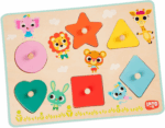 Shapely Color Puzzle – Engaging Wooden Peg Puzzle for Toddlers and Kids – Learn Shapes, Colors, and Animals – Perfect for Ages 18 Months and Up - Image 4
