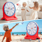 Inflatable Dart Board Pool Toy - Fun Water Games for Kids & Teens, Perfect for Summer Parties & Outdoor Play - Ideal Gift for Ages 6-12, Red - Image 8