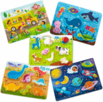 Peek & Explore School Bus Chunky Puzzle - Fun Learning Puzzle for Toddlers & Kids 2+ - Image 7