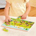 Peek & Explore School Bus Chunky Puzzle - Fun Learning Puzzle for Toddlers & Kids 2+ - Image 3
