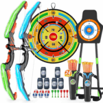 Ultimate LED Bow and Arrow Set for Kids - 2 Pack with 24 Suction Cup Arrows, Target & Quivers - Perfect Indoor/Outdoor Sport Gift for Boys & Girls Ages 4-8! - Image 13