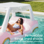 Luxury Inflatable Golf Cart Pool Float by  & Malibu Barbie - Perfect for Summer Fun with Cup Holder! - Image 5