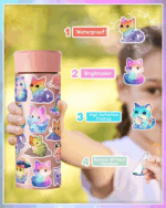 100PCS Kawaii Cat Stickers - Waterproof Vinyl for Kids & Teens, Perfect for Water Bottles, Laptops, Skateboards & More! - Image 3