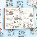 Adorable Kawaii Sticker Set - 100 Sheets of Cute Transparent Cartoon Animals & Flowers for Scrapbooking, Bullet Journals, DIY Crafts, Planners, and More! - Image 6