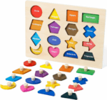 Engaging Wooden Shape Puzzles for Toddlers - Fun Educational Sorter Toy for Preschool Learning!