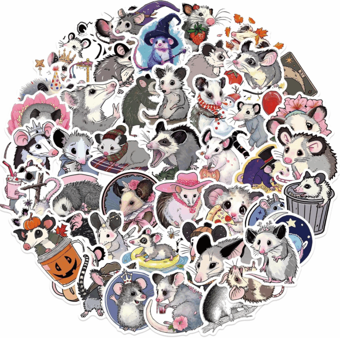 50 Adorable Cartoon Rainbow Cat Stickers - Aesthetic Vinyl for Laptops, Water Bottles, Suitcases & More! - Image 13