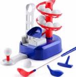 Kids Blue Golf Toy Set - Left & Right Club Heads for Ages 3-8, Perfect for Outdoor & Indoor Active Play, Ideal Birthday Gift for Boys & Girls! - Image 2