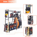 Ultimate Garage Sports Equipment Organizer - Versatile Golf Bag Stand & Ball Storage Rack for Indoor/Outdoor Use - Perfect for Kids Toys & Bins with Baskets - Image 5