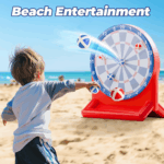 Inflatable Dart Board Pool Toy - Fun Water Games for Kids & Teens, Perfect for Summer Parties & Outdoor Play - Ideal Gift for Ages 6-12, Red - Image 5