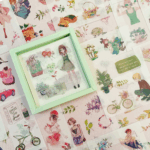 Adorable Kawaii Sticker Set - 100 Sheets of Cute Transparent Cartoon Animals & Flowers for Scrapbooking, Bullet Journals, DIY Crafts, Planners, and More! - Image 11