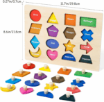 Engaging Wooden Shape Puzzles for Toddlers - Fun Educational Sorter Toy for Preschool Learning! - Image 6