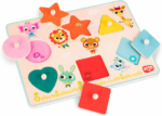 Shapely Color Puzzle – Engaging Wooden Peg Puzzle for Toddlers and Kids – Learn Shapes, Colors, and Animals – Perfect for Ages 18 Months and Up - Image 2