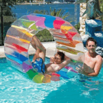 40'' Colorful Inflatable Roller Float - Fun Water Wheel Toy for Kids and Adults in the Pool! - Image 6