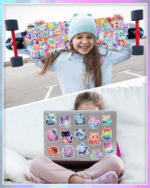 100PCS Kawaii Cat Stickers - Waterproof Vinyl for Kids & Teens, Perfect for Water Bottles, Laptops, Skateboards & More! - Image 5