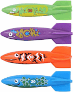 Dive into Fun with  4-Pack Underwater Diving Torpedo Sharks - Perfect Pool Toy for Kids! - Image 10