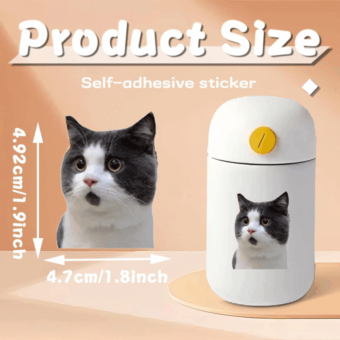 100 Pcs Hilarious Cat Stickers - Adorable Vinyl Memes for Water Bottles, Laptops, Phones & More! - Image 2
