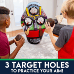 Inflatable Kids Football Target Toss Game - Fun Mini Football Throwing Toy for Active Play!