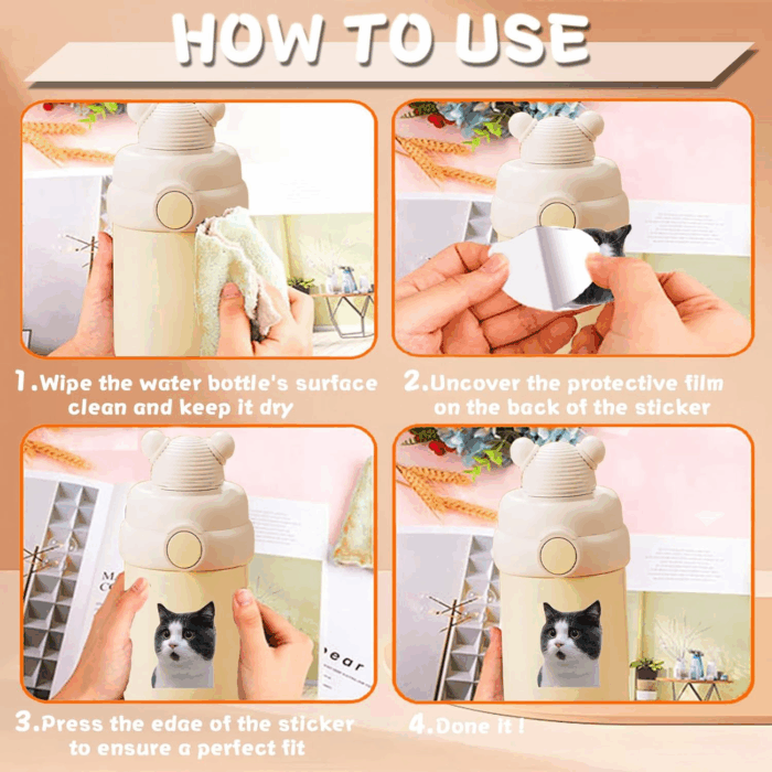 100 Pcs Hilarious Cat Stickers - Adorable Vinyl Memes for Water Bottles, Laptops, Phones & More! - Image 5