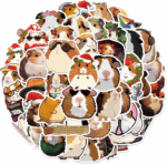 50 Adorable Cartoon Rainbow Cat Stickers - Aesthetic Vinyl for Laptops, Water Bottles, Suitcases & More! - Image 9