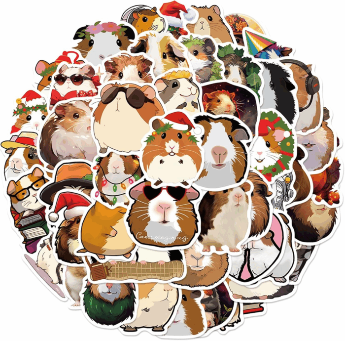 50 Adorable Cartoon Rainbow Cat Stickers - Aesthetic Vinyl for Laptops, Water Bottles, Suitcases & More! - Image 9