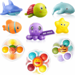 Infant Bath Toys for 18 Months - No Hole Animal Bathtub Toys, Baby Bath Tub Toys - Image 9