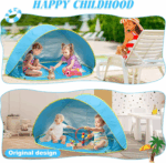 Baby Beach Tent-2 Pools Pop up UPF 50+ Sunshade with Carry Bag, Portable for Travel,Beach,Camping,Indoor - Image 3