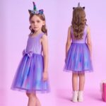 Summer Ocean Party Blue Tutu Dress for Girls Ages 2-12 - Image 5