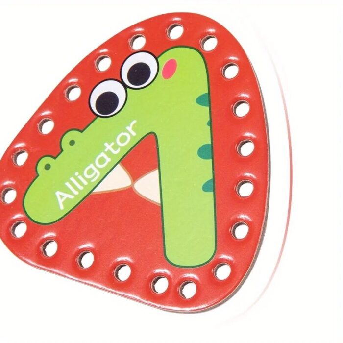 Animal Alphabet Stringing Game for Early Childhood Education - Enhancing Letter Recognition and Fine Motor Skills Through Engaging Play - Image 3