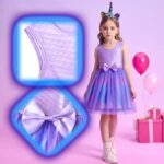 Summer Ocean Party Blue Tutu Dress for Girls Ages 2-12 - Image 3