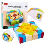 Colorful Large Wooden Building Blocks - Educational STEM Toy for Preschool Children, Ideal Gift for Boys and Girls