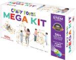 EVEREST TOYS Glow in the Dark  - 69 Piece Buildable Fort Kit for Kids 5-8 - Indoor/Outdoor DIY STEM Fun! - Image 5