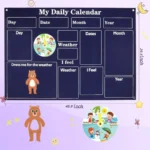 Daily Calendar and Transportation Felt Storyboard for Toddlers - Montessori Educational Storytelling Toy for Preschool Children - Image 3